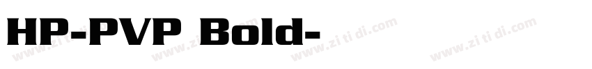 HP-PVP Bold字体转换